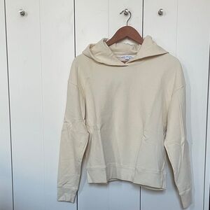 James Perse Off-White Hoodie Sweatshirt